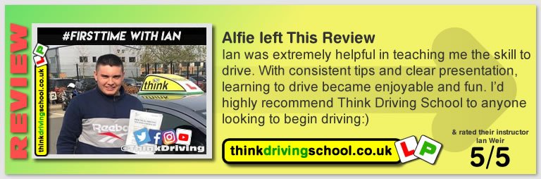 Passed with think driving school in April 2019 and left this 5 star review