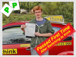 nikkita from aldershot passed first time with stuart from think driving school