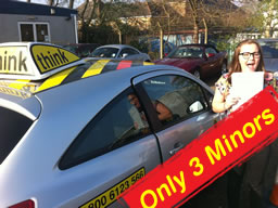 Alice from Liphook  passed with clive tester after not many driving lessons