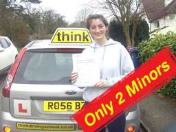 jasmin from farnham passed with think drivng school