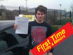 liam halford from farnborough Passed after driving lessons from think drivnig school