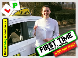 Passed with think driving school in February 2018 and left this review