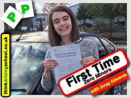 passed with think driving school with ZERO minors 