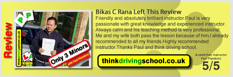 Passed with think driving school in March 2016