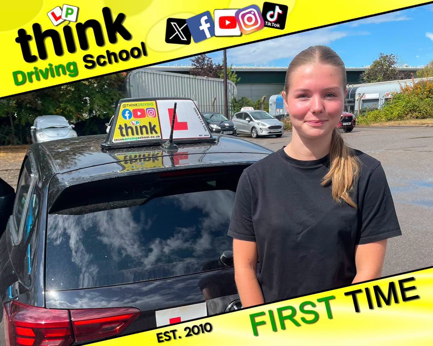 Passed with think driving school AUGUST 2026 and left this 5 star review