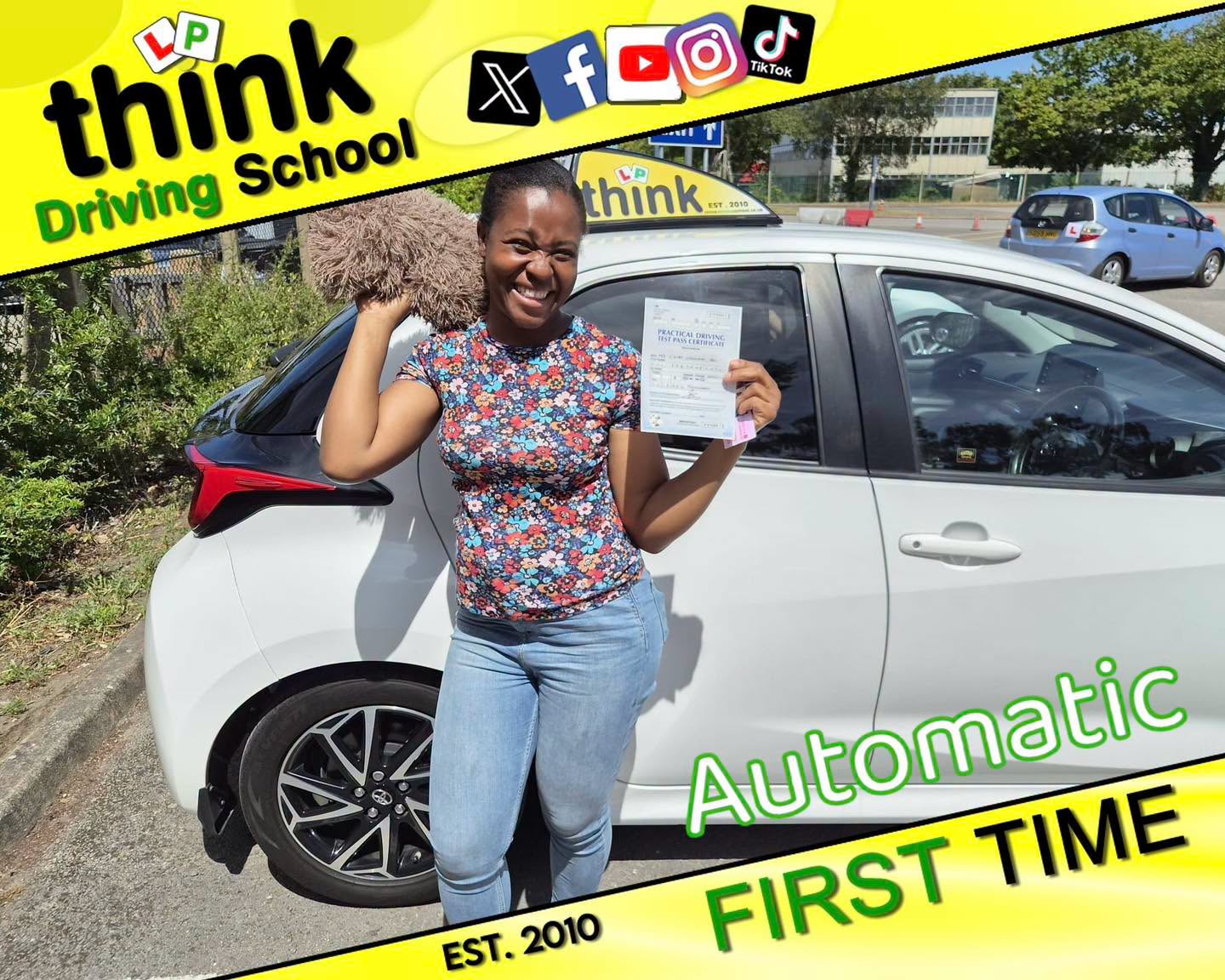 Passed with think driving school AUGUST 2026 and left this 5 star review