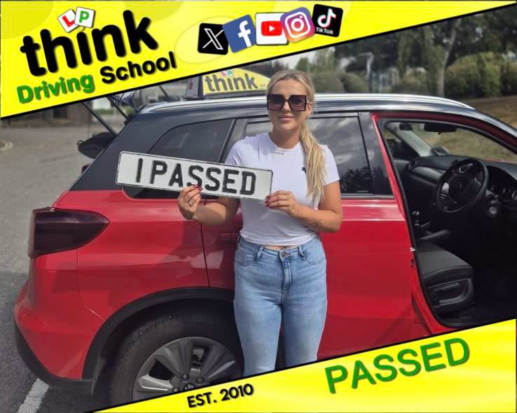 Passed with think driving school AUGUST 2026 and left this 5 star review