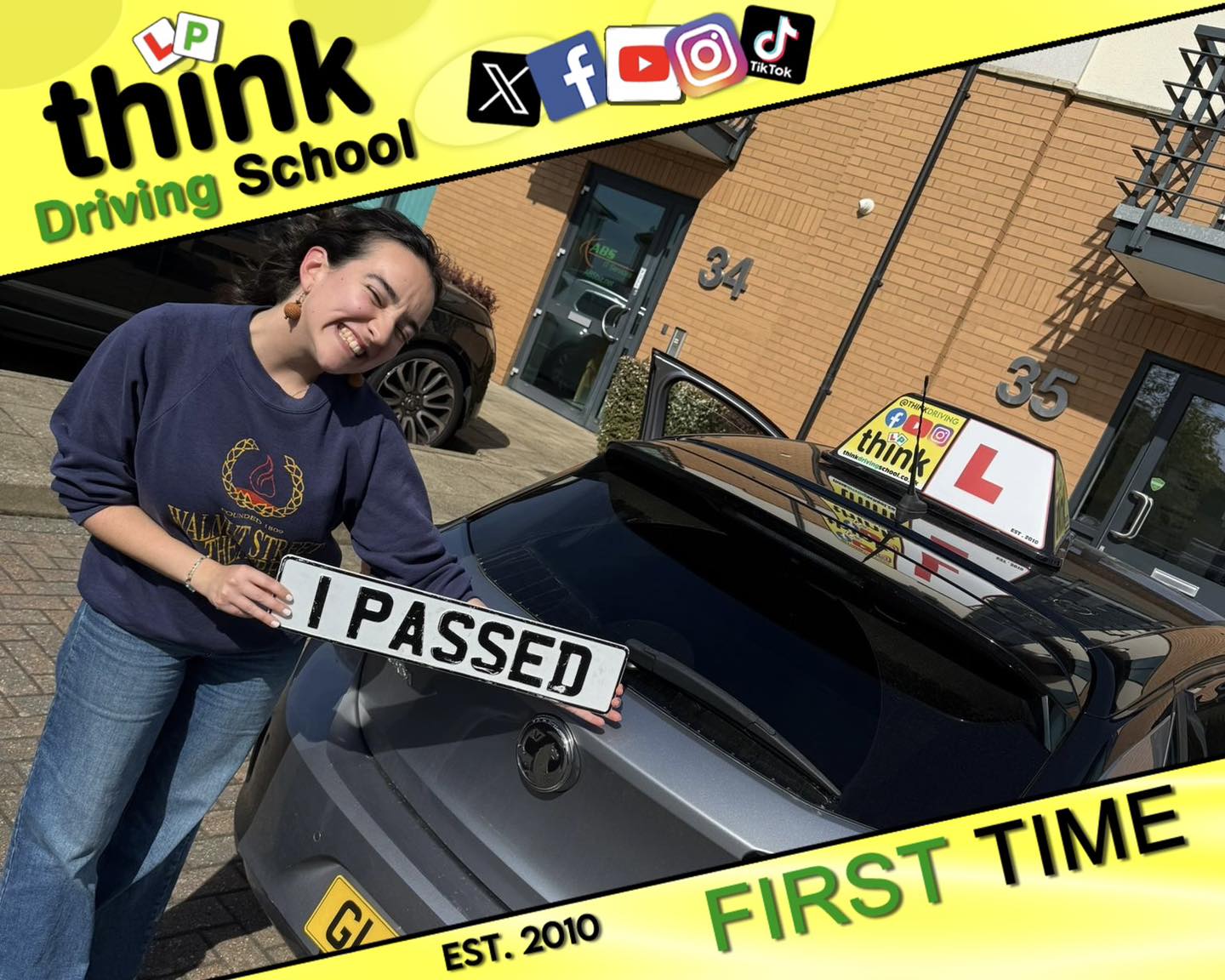 Passed with think driving school April 2026 and left this 5 star review