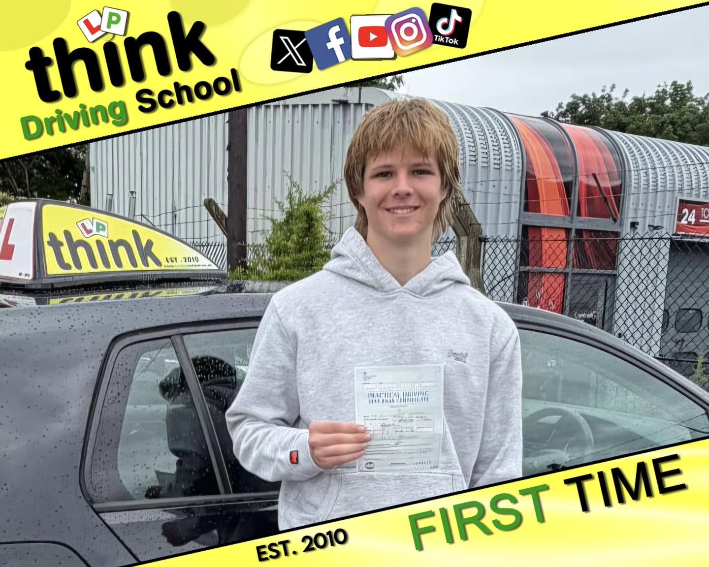 Passed with think driving school June 2026 and left this 5 star review