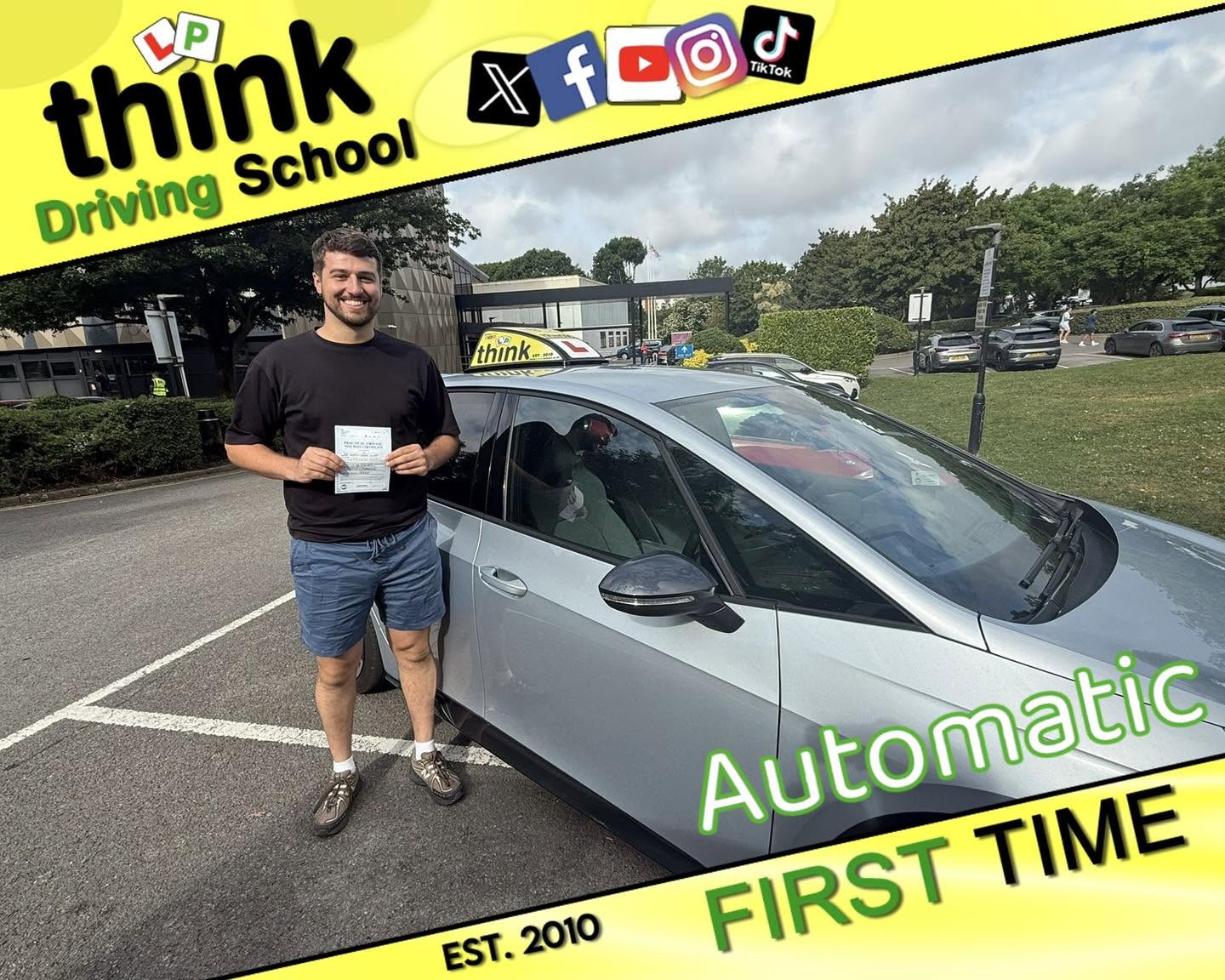 Passed with think driving school June 2026 and left this 5 star review