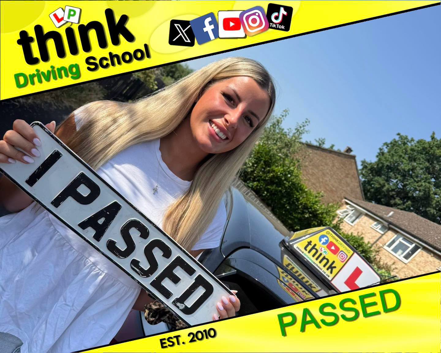 Passed with think driving school June 2026 and left this 5 star review