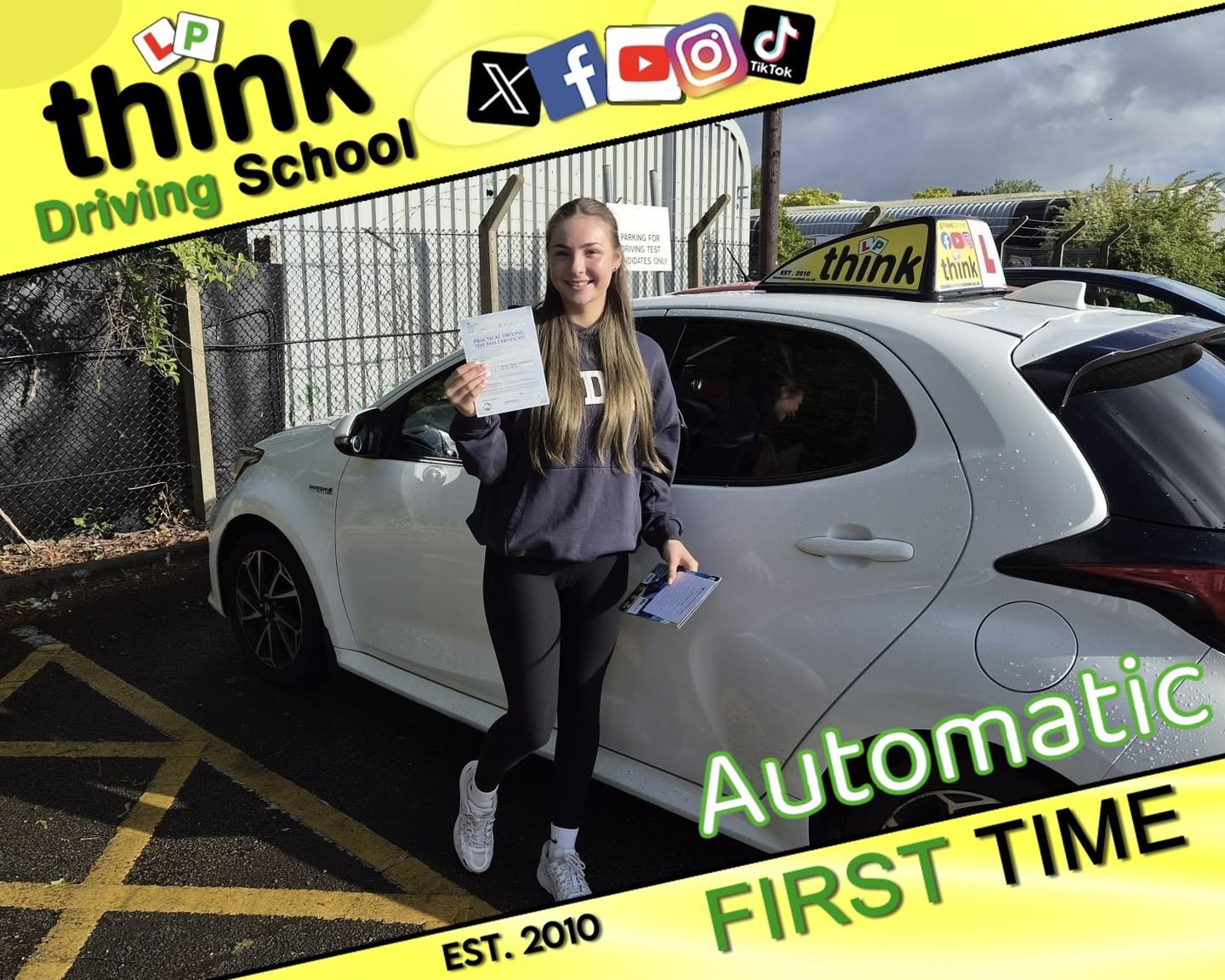 Passed with think driving school MAYl 2026 and left this 5 star review