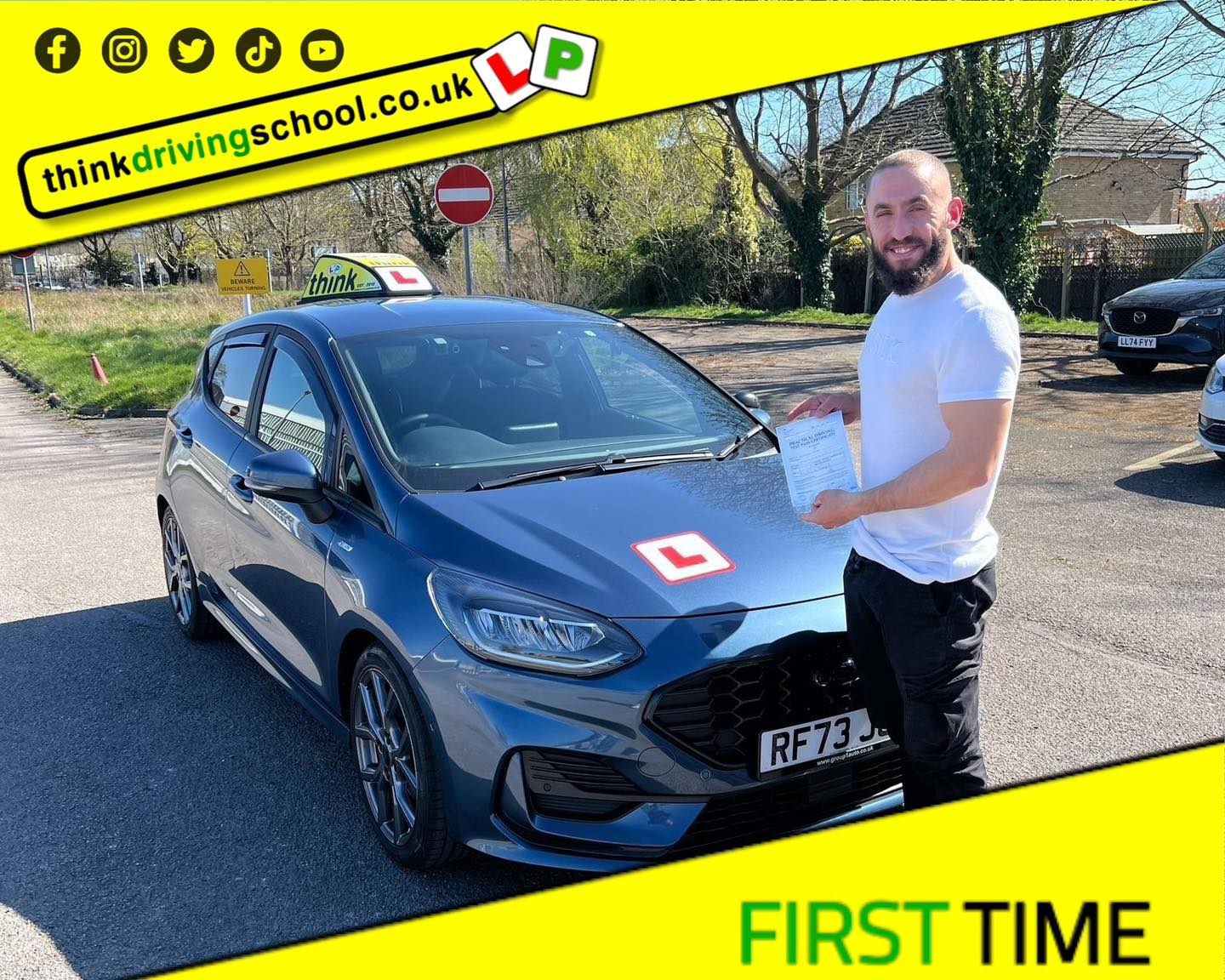 Passed with think driving school March 2025 and left this 5 star review