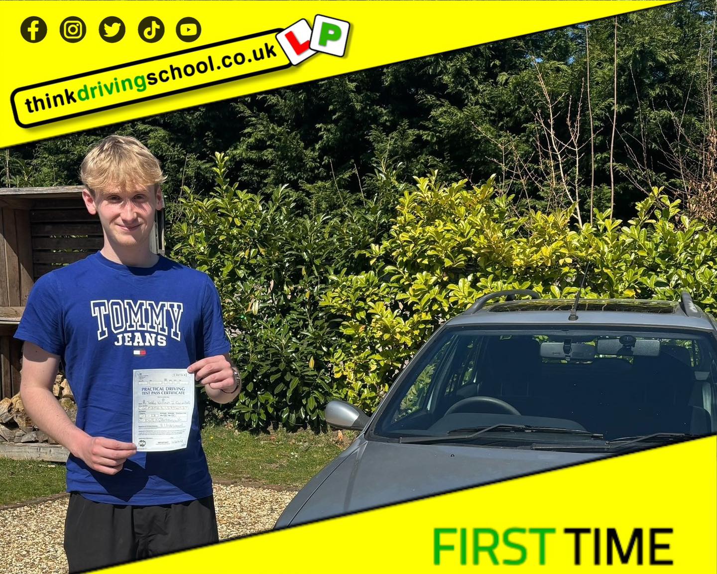 Passed with think driving school March 2025 and left this 5 star review