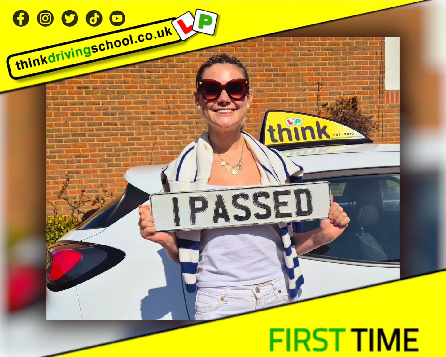 Passed with think driving school March 2025 and left this 5 star review