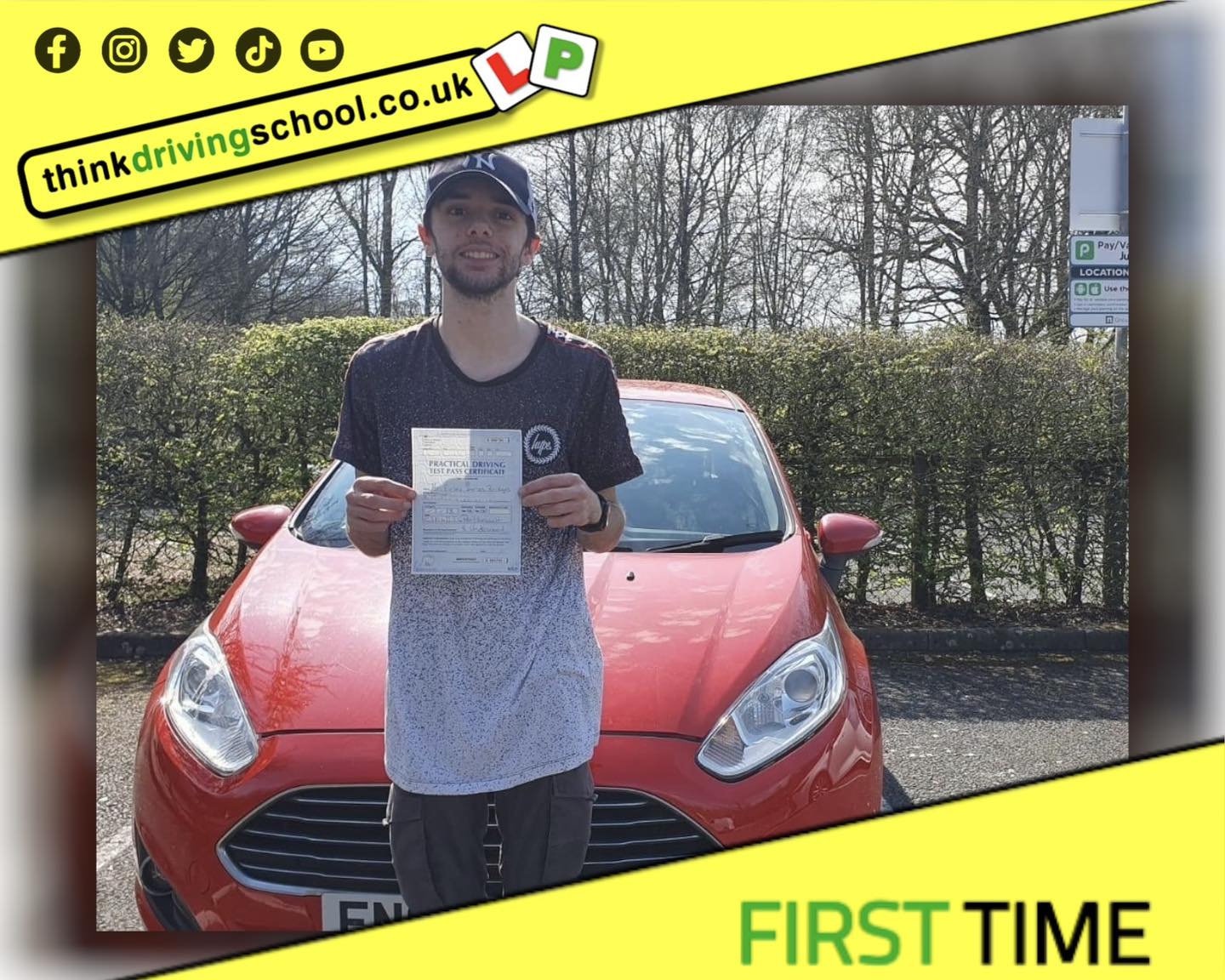 Passed with think driving school March 2025 and left this 5 star review