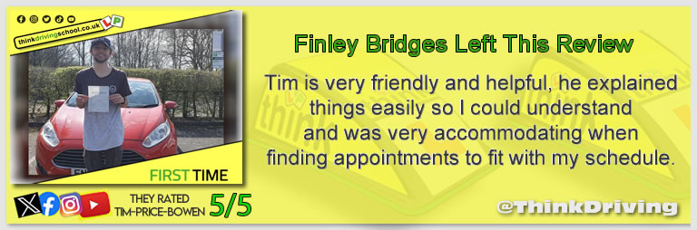 Passed with think driving school March 2025 and left this 5 star review