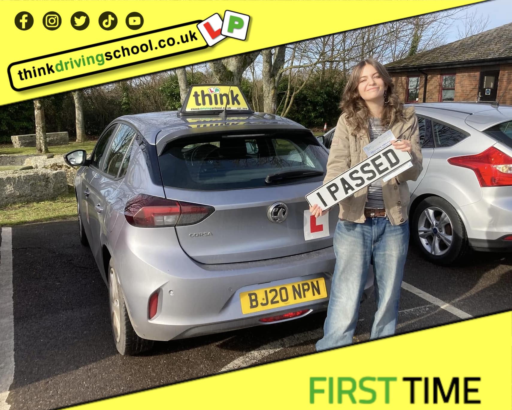 Passed with think driving school February 2025 and left this 5 star review