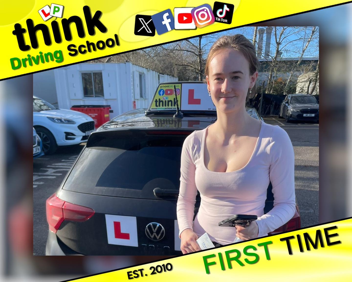 Passed with think driving school January 2026 and left this 5 star review
