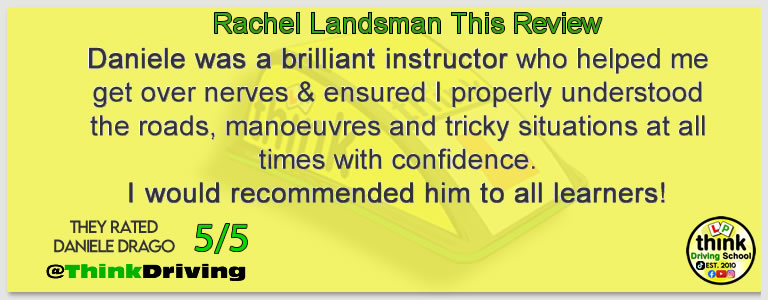 Passed with think driving school January 2026 and left this 5 star review