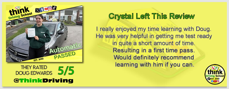 Passed with think driving school March 2026 and left this 5 star review