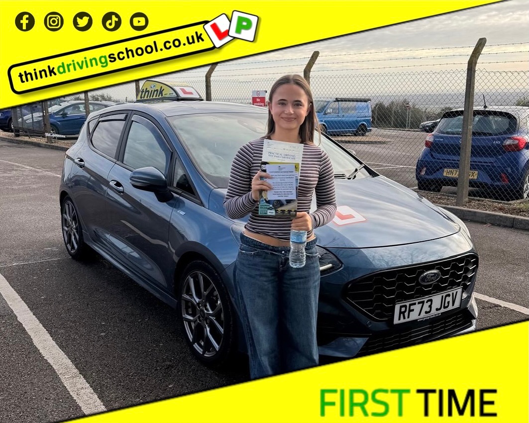 Passed with think driving school November 2025 and left this 5 star review