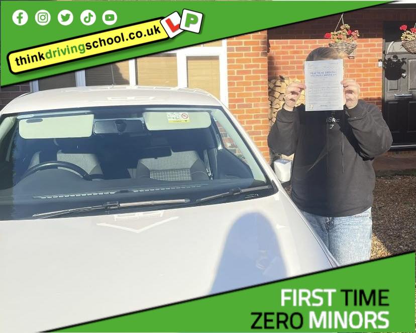 Passed with think driving school November 2025 and left this 5 star review