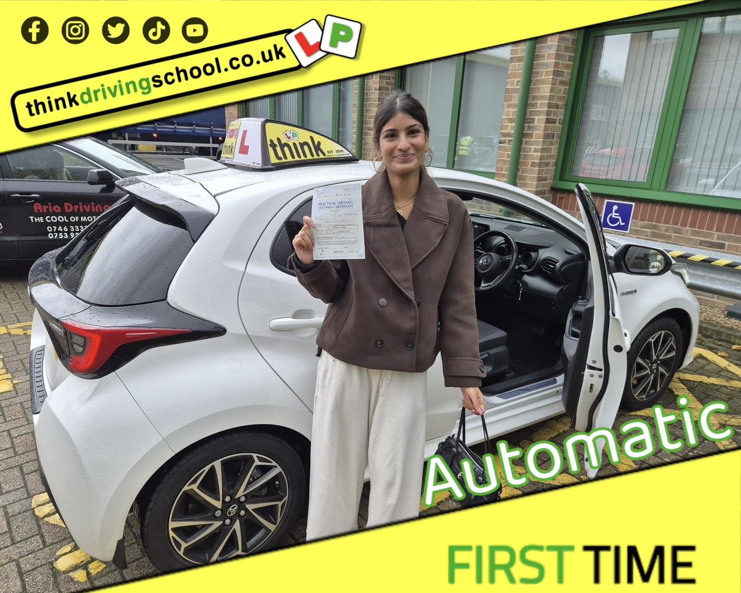 Passed with think driving school October 2025 and left this 5 star review