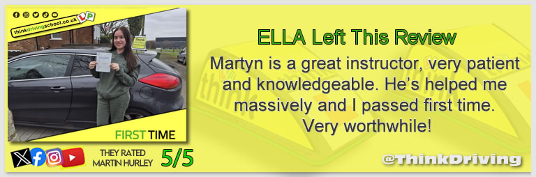 Passed with think driving school December 2025 and left this 5 star review