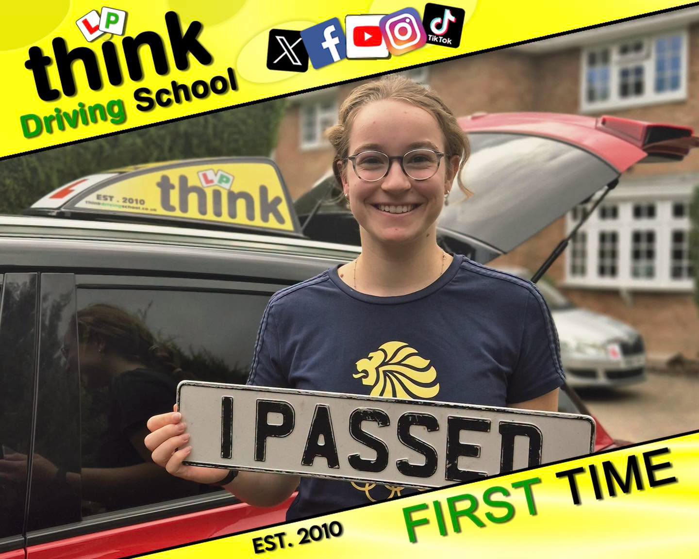 Passed with think driving school September 2026 and left this 5 star review
