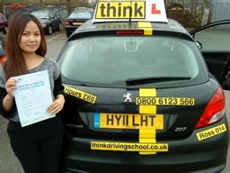 Jessica bracknell happy driving school lesson learner