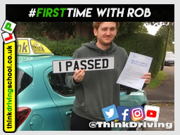 Passed with think driving school September 2020 and left this 5 star review