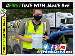 Congratulations Phillip from Guildford on passing B+E today FIRST TIME (only 2 minor driver faults) after instruction with Jamie Johnson