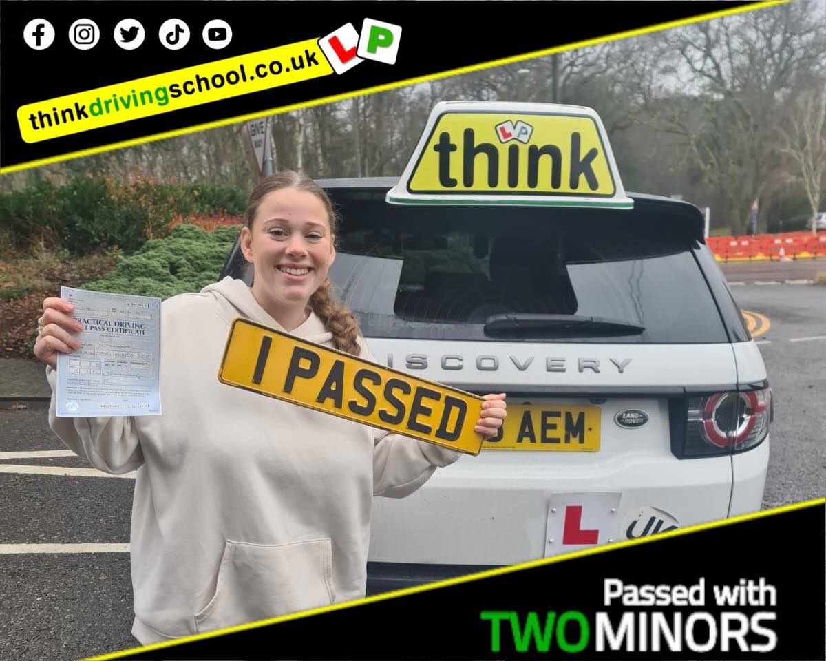 Passed with think driving school DECEMBER 2024 and left this 5 star review