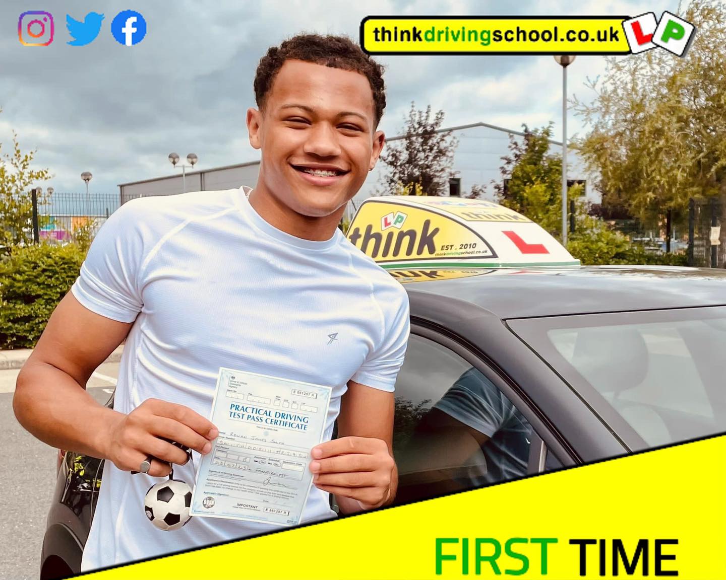 Passed with think driving school JULY2023 and left this 5 star review