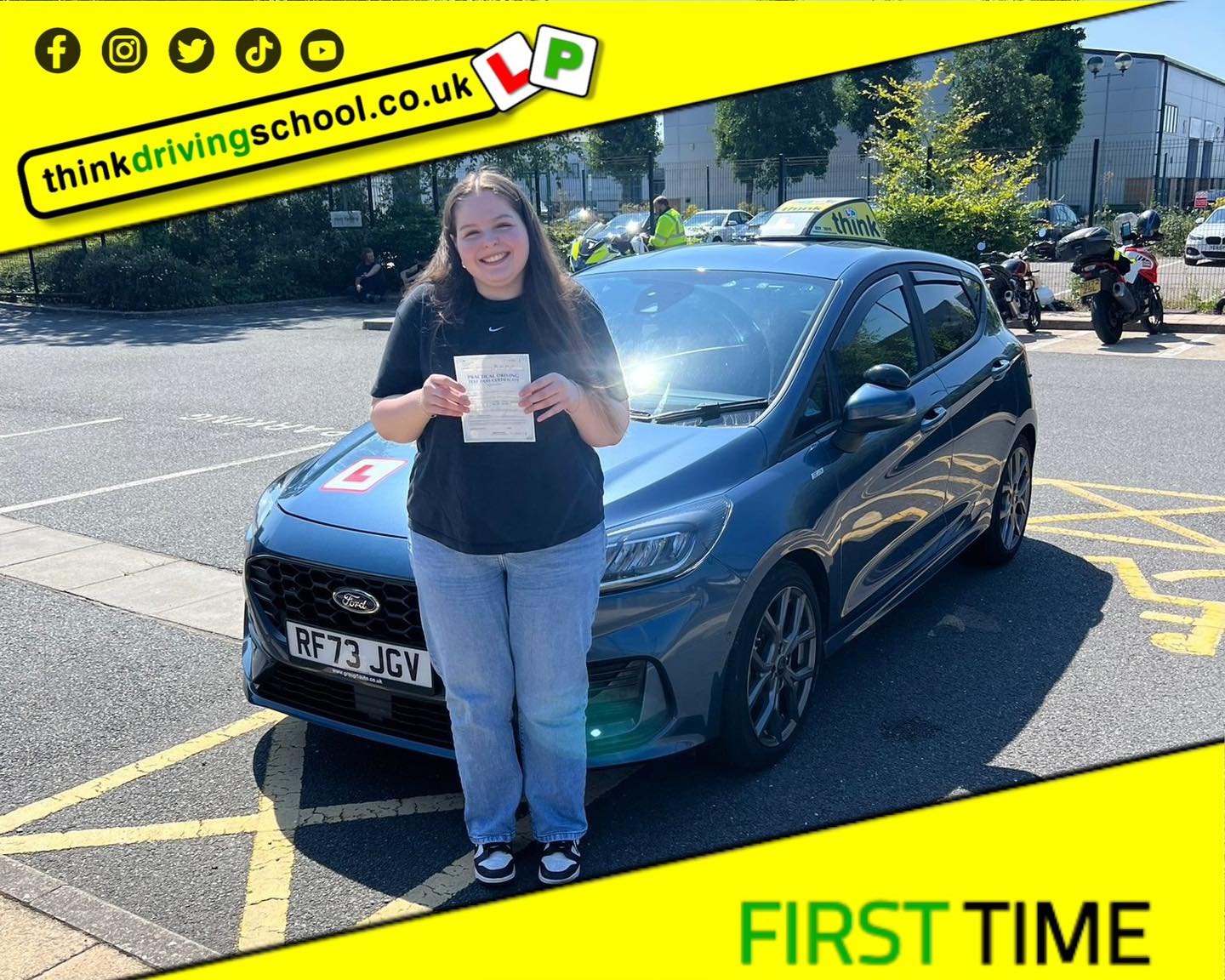 Passed with think driving school JUNE 2024 and left this 5 star review