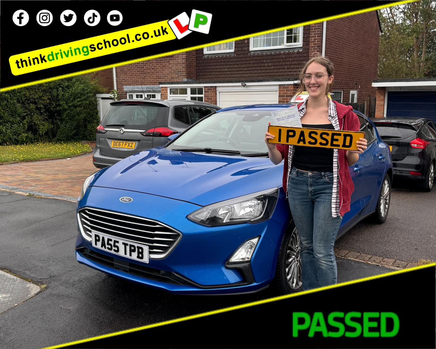 Passed with think driving school JUNE 2024 and left this 5 star review