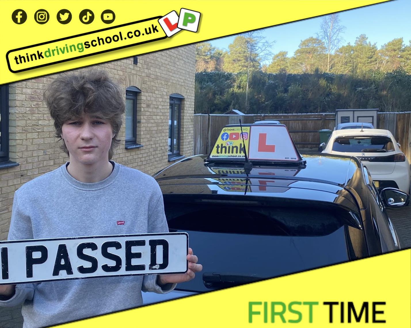 Passed with think driving school January  2024 and left this 5 star review