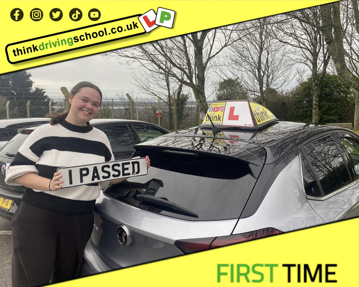 Passed with think driving school January  2024 and left this 5 star review