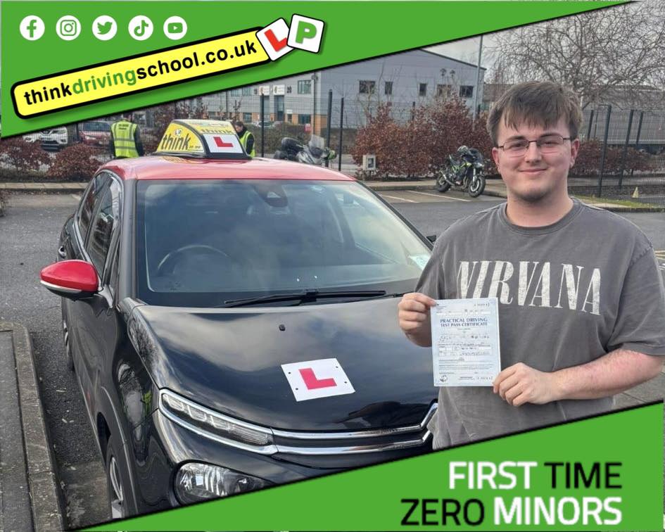 Passed with think driving school DECEMBER 2024 and left this 5 star review