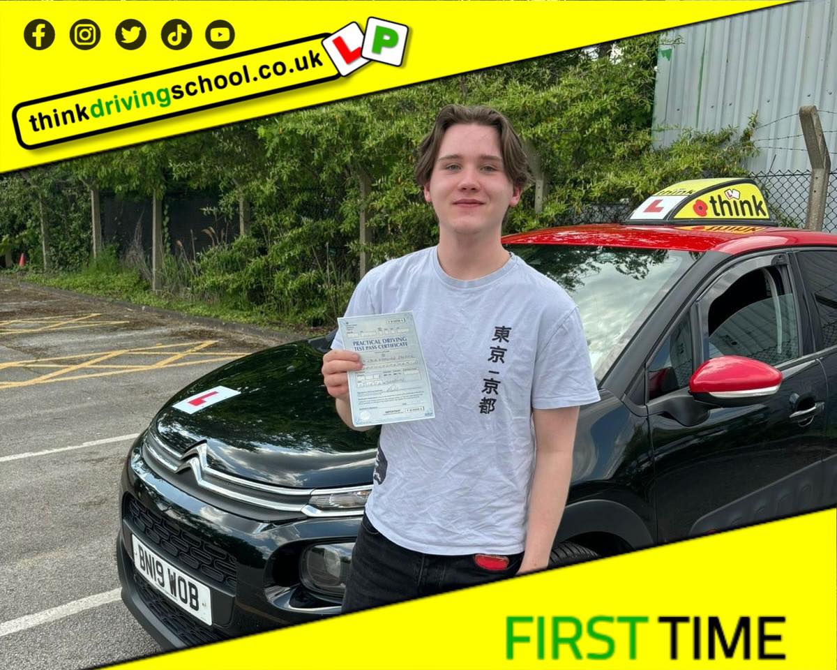 Passed with think driving school APRIL 2024 and left this 5 star review