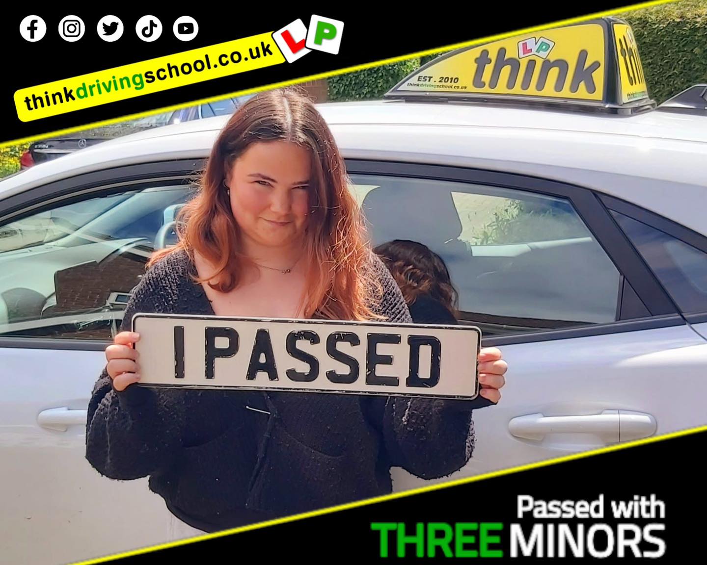 Passed with think driving school APRIL 2024 and left this 5 star review