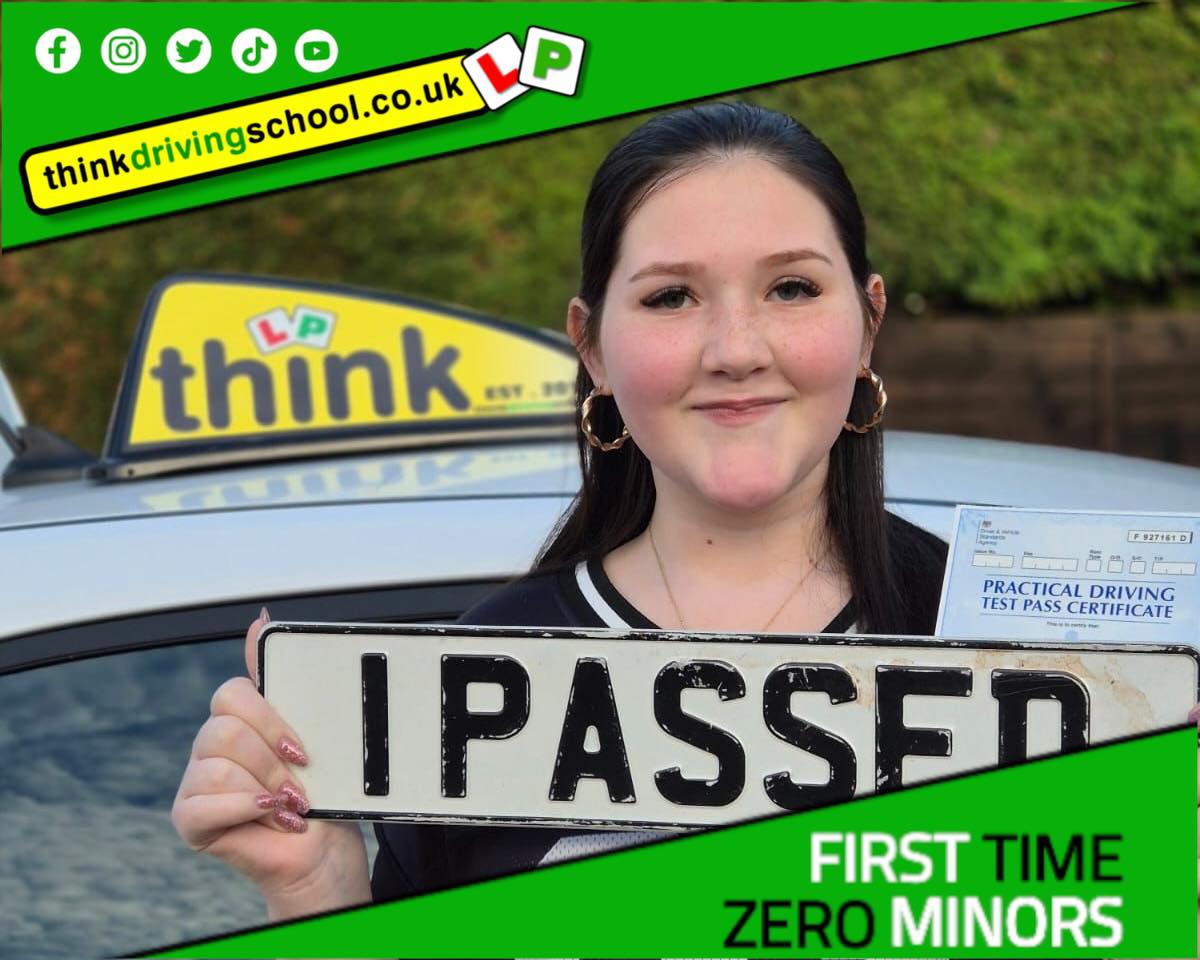 passed with think driving school with ZERO minors 