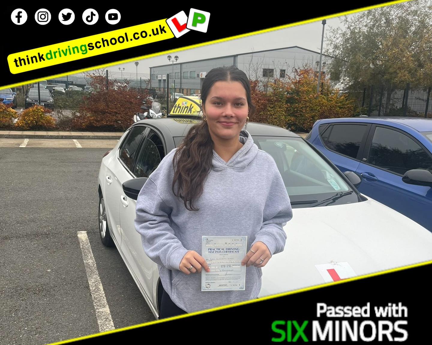 Passed with think driving school November 2024 and left this 5 star review