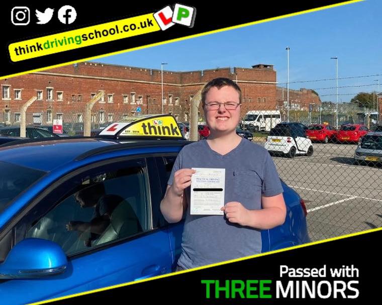 Passed with think driving school October 2023 and left this 5 star review