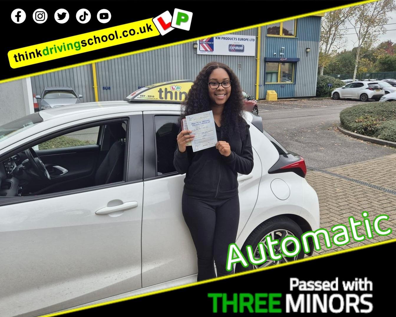 Passed with think driving school October 2024 and left this 5 star review