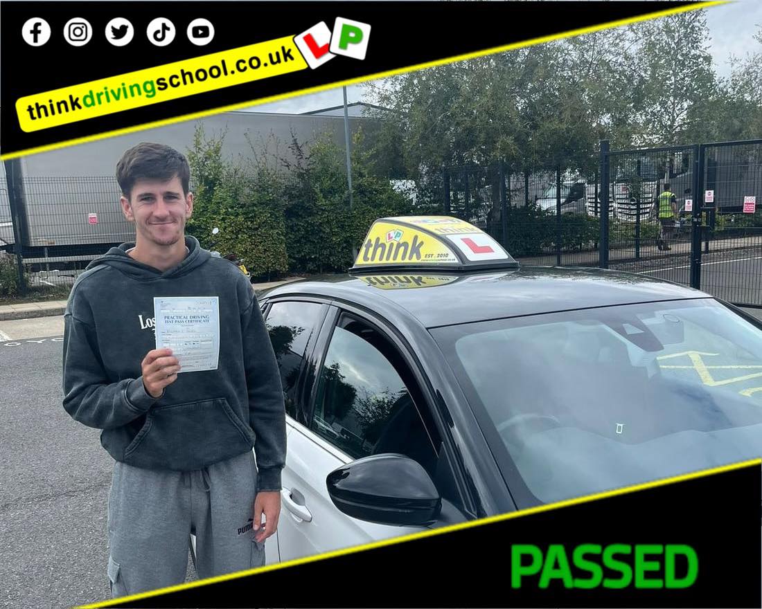 Passed with think driving school September 2024 and left this 5 star review