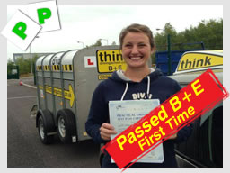 Tara from Reading passed B+E Trailer Lessons, Hampshire, Surrey, High Wycombe