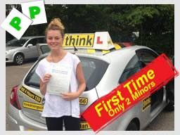 Tara from Reading driving school passed first time 