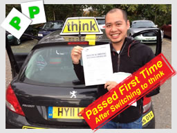 WELL DONE Kit from Guildford who passed FIRST TIME with Ross @ www.thinkdrivingschool.co.uk after switching from another school & only 5 minors